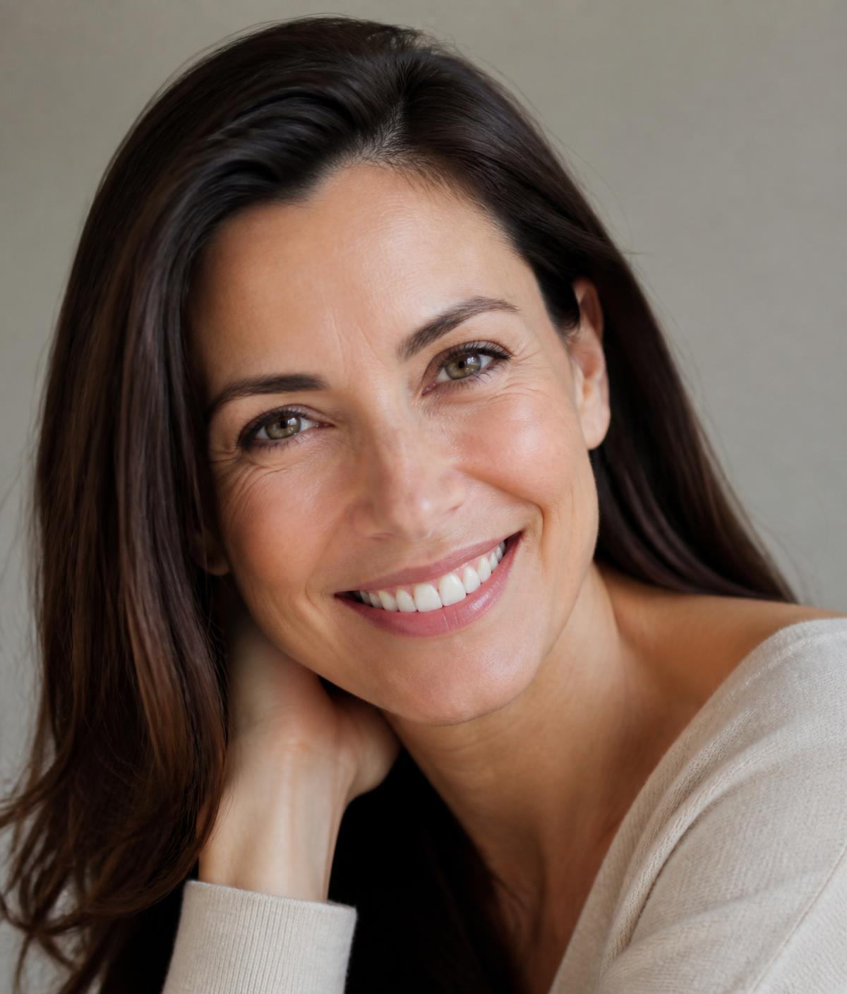 Patient smiling confidently after restorative and cosmetic dental care